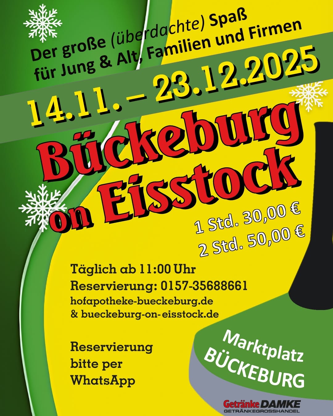 ❄️🥌 Bückeburg on Eisstock ist zurück! Vom 14.11. bis 23.12.2025 wird der…