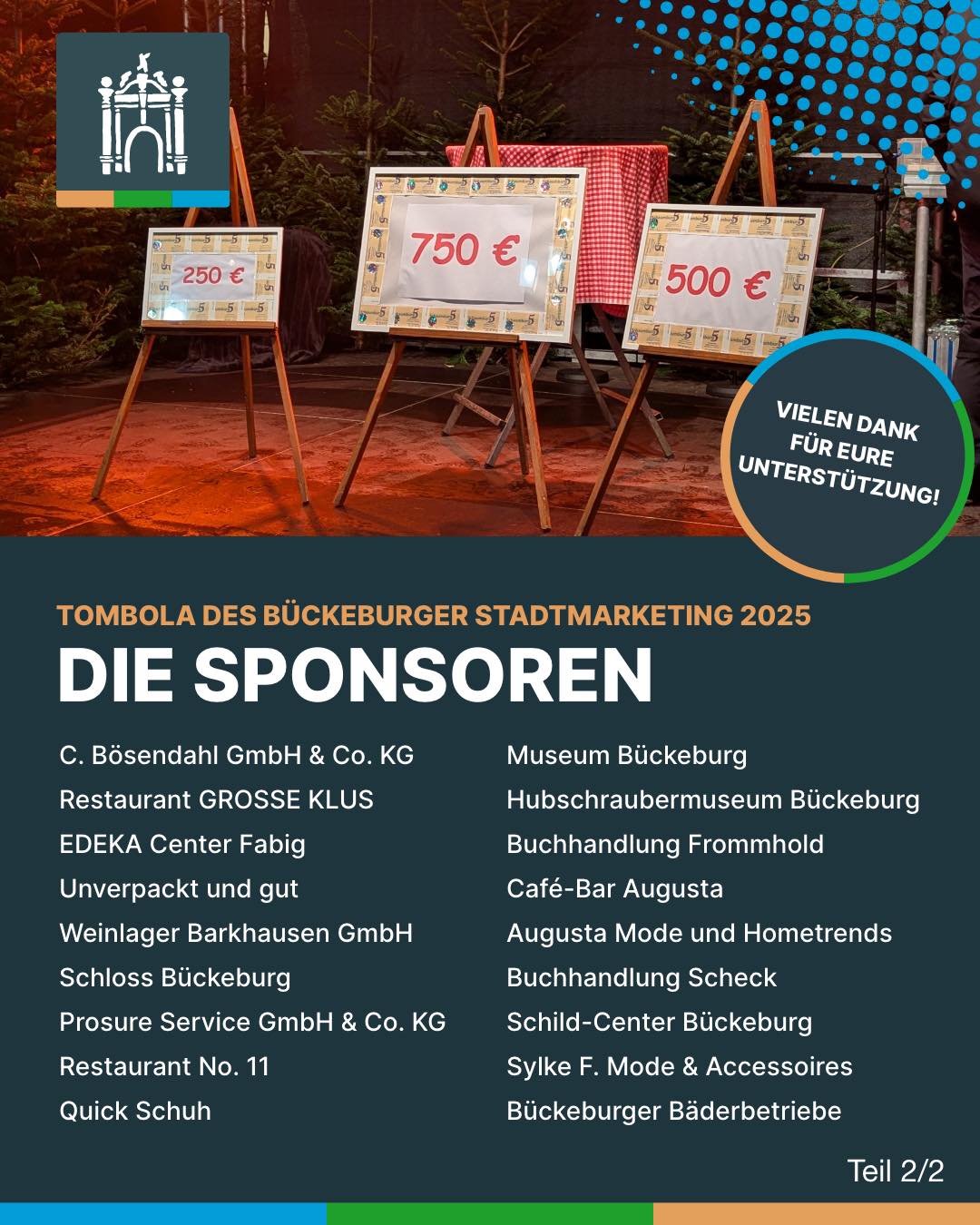 DANKE für so viel Support aus Bückeburg! 💛 Durch eure tollen Preise…