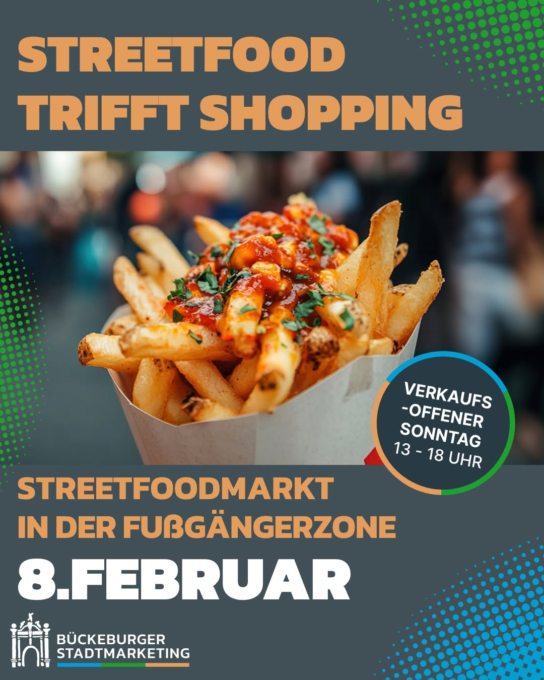 Am 8. Februar wird die Bückeburger Fußgängerzone wieder zum Treffpunkt für Streetfood-…