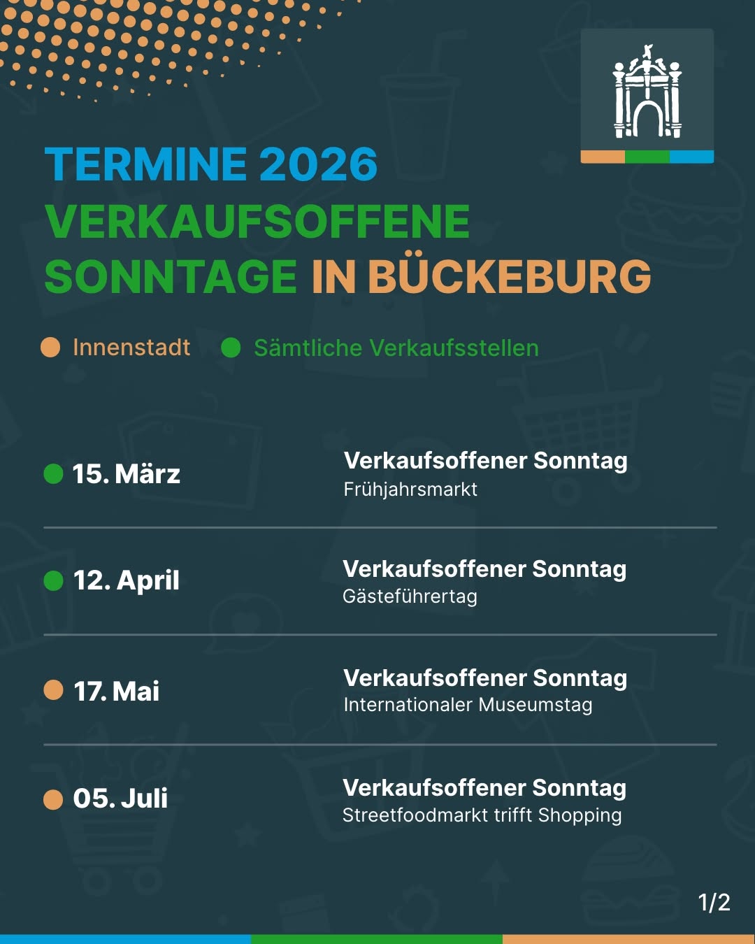 2026 gibt’s wieder verkaufsoffene Sonntage in Bückeburg – kombiniert mit tollen Aktionen…