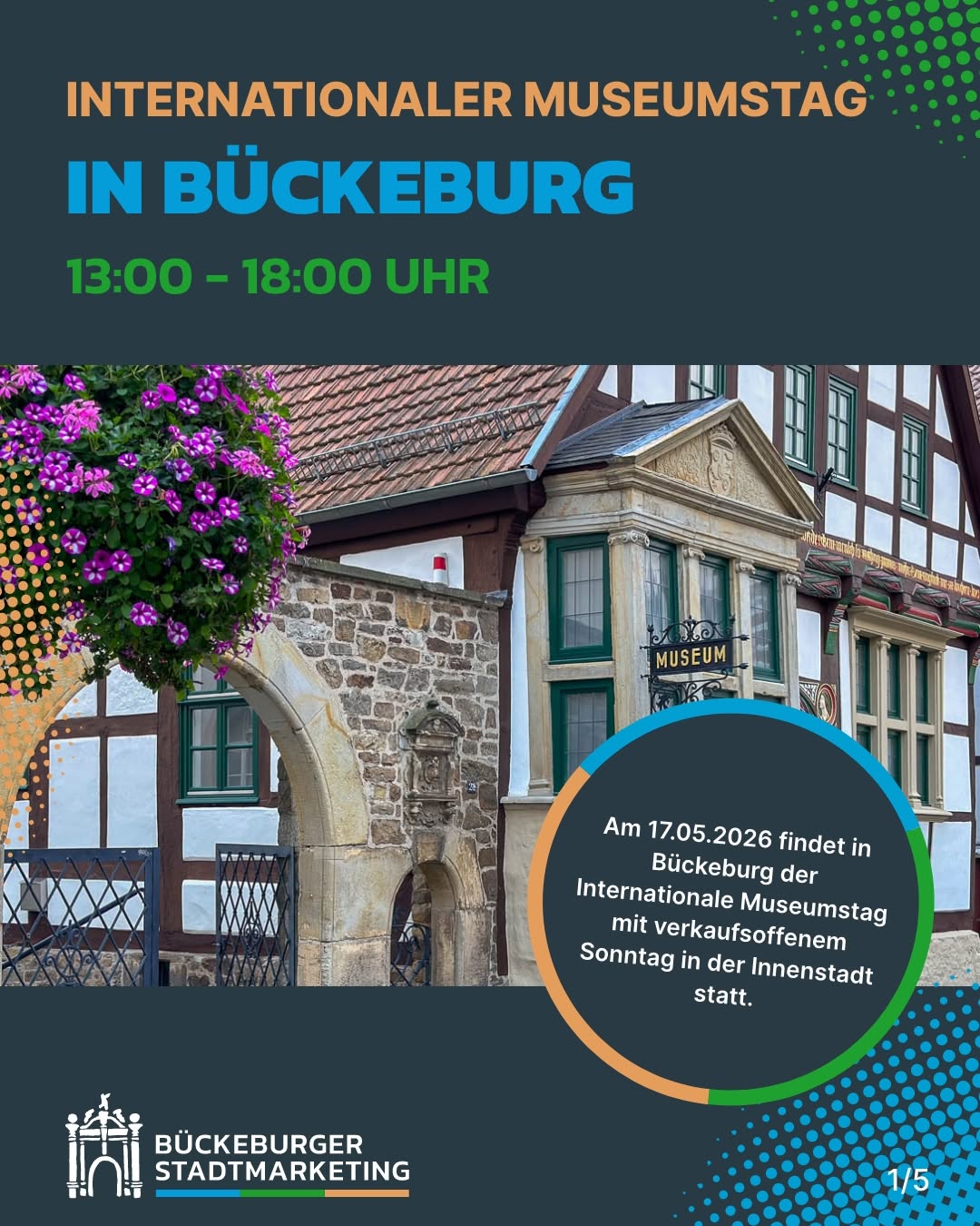 Diesen Sonntag findet in Bückeburg der Internationale Museumstag mit verkaufsoffenem Sonntag statt.…