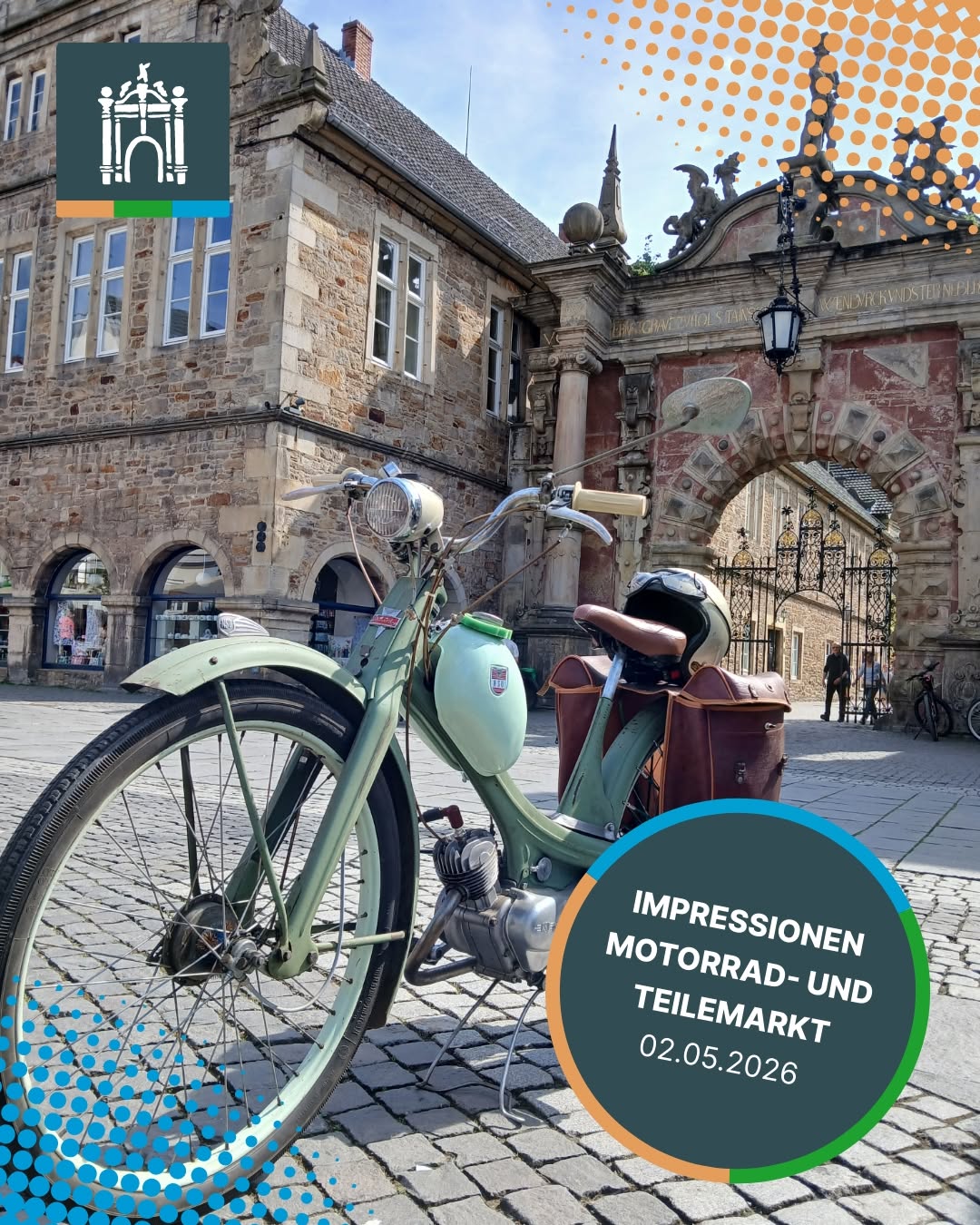 Motorrad- & Teilemarkt in Bückeburg – ein voller Erfolg Auf dem Marktplatz…