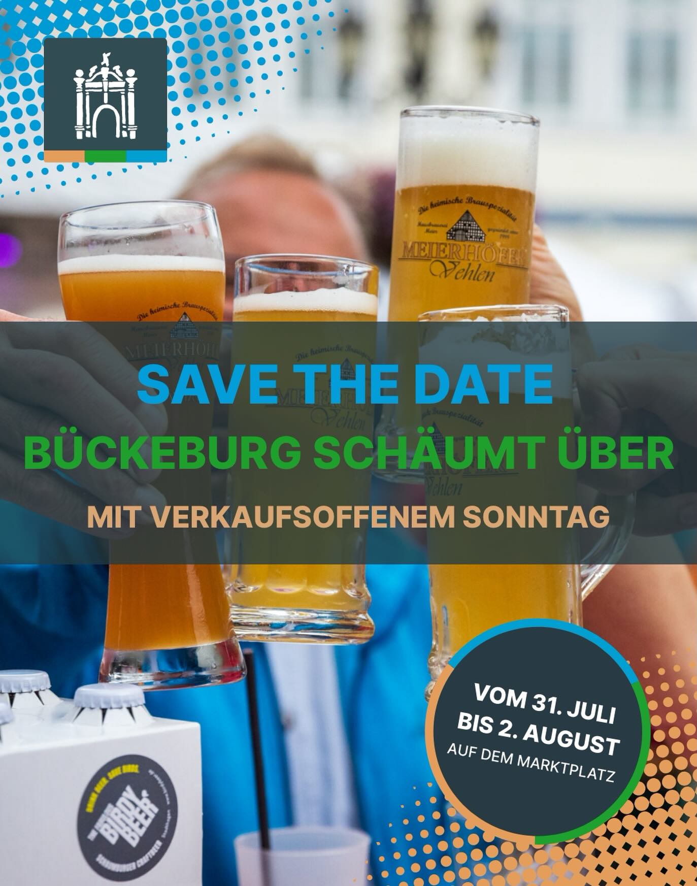 Time to save the date! 😉 Vom 31. Juli bis 2. August…