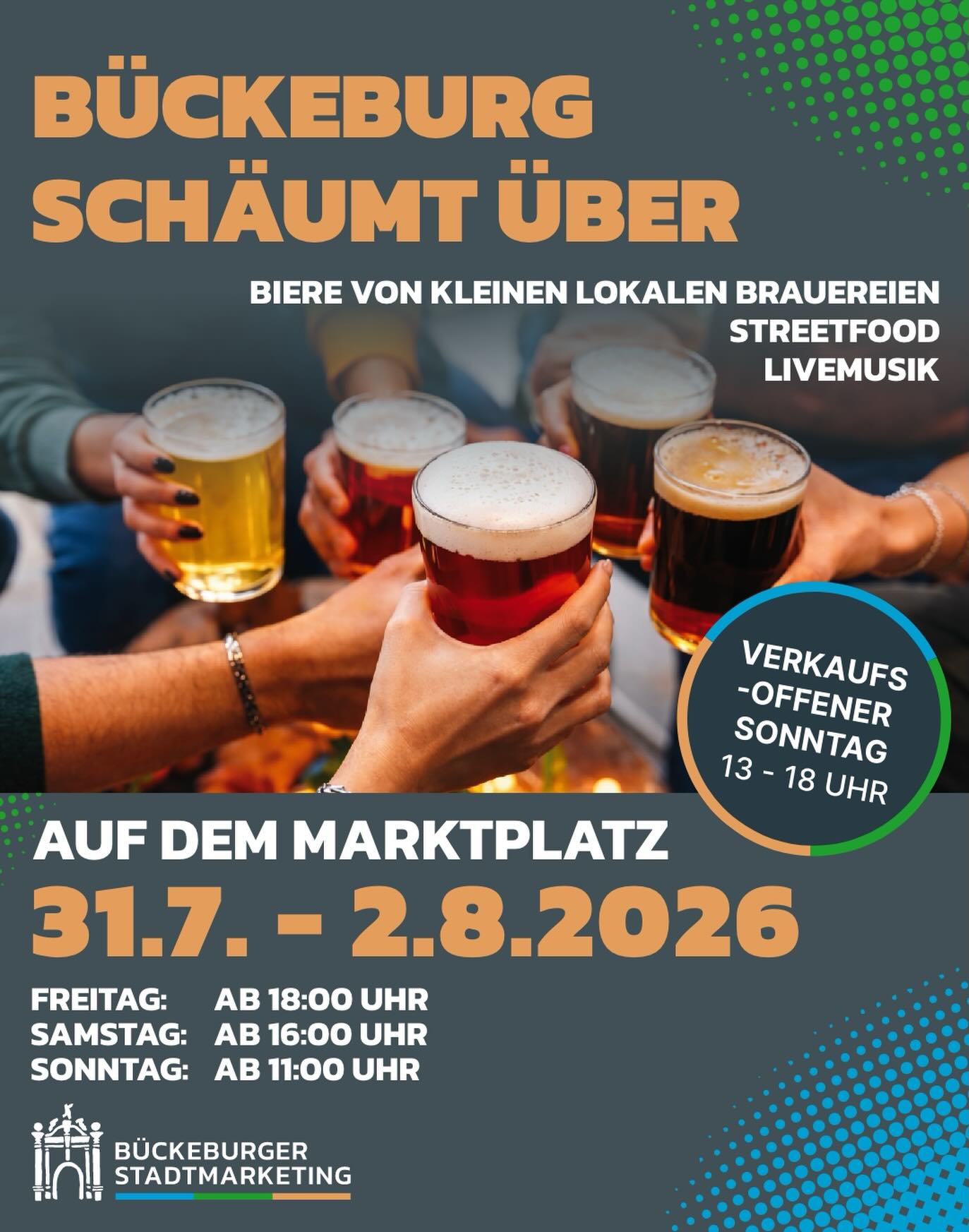 Dieses Wochenende ist es so weit: Bückeburg schäumt über! 🍻✨ Vom 31.07.…