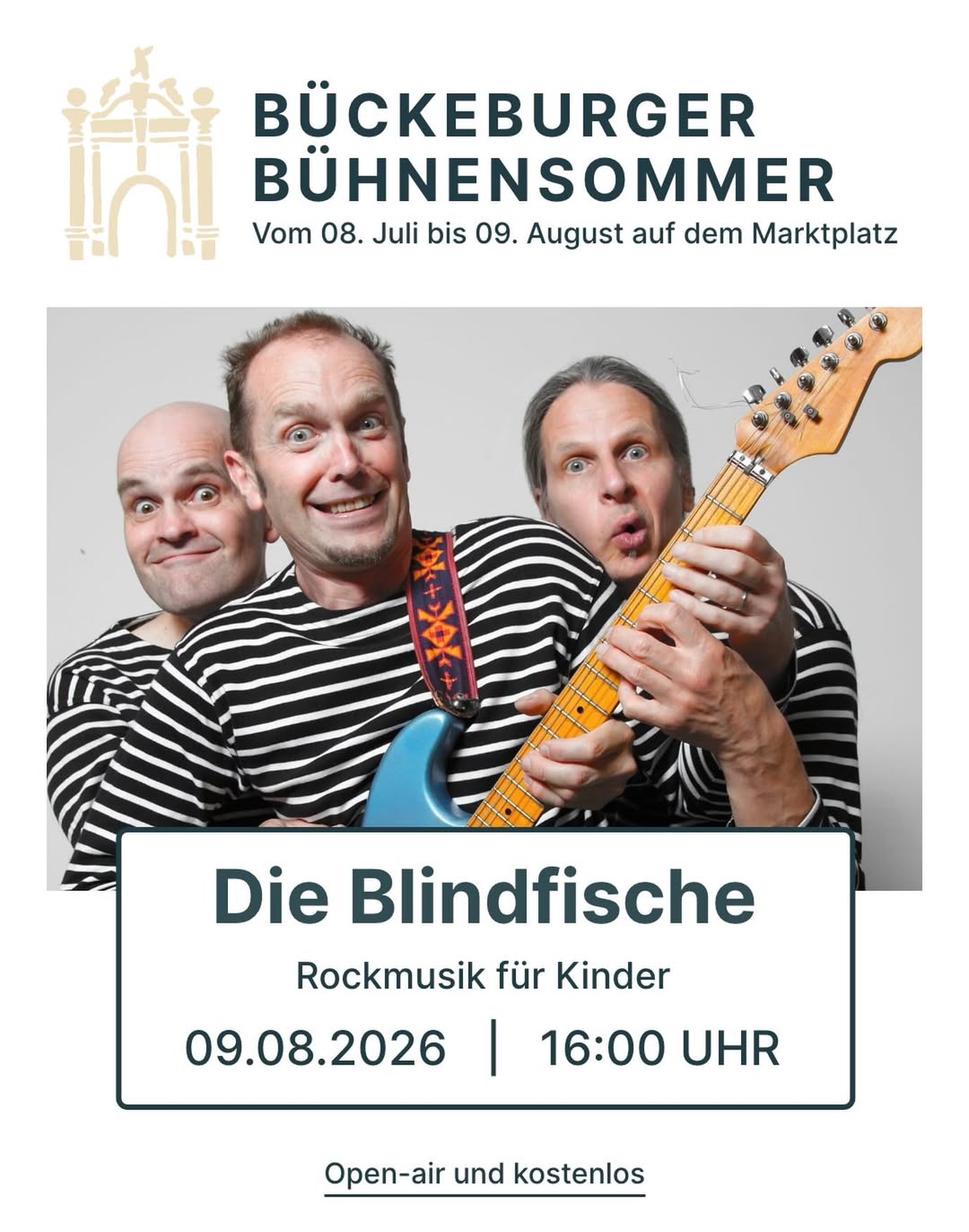 Diesen Sonntag heißt es 2026 ein letztes Mal: Bückeburger Bühnensommer! ☀️🎶 Zum…