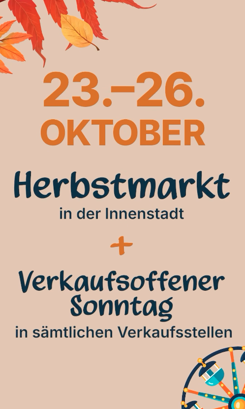 Save the Date! 🎡🍂 Vom 23. bis 26. Oktober wird die Bückeburger…